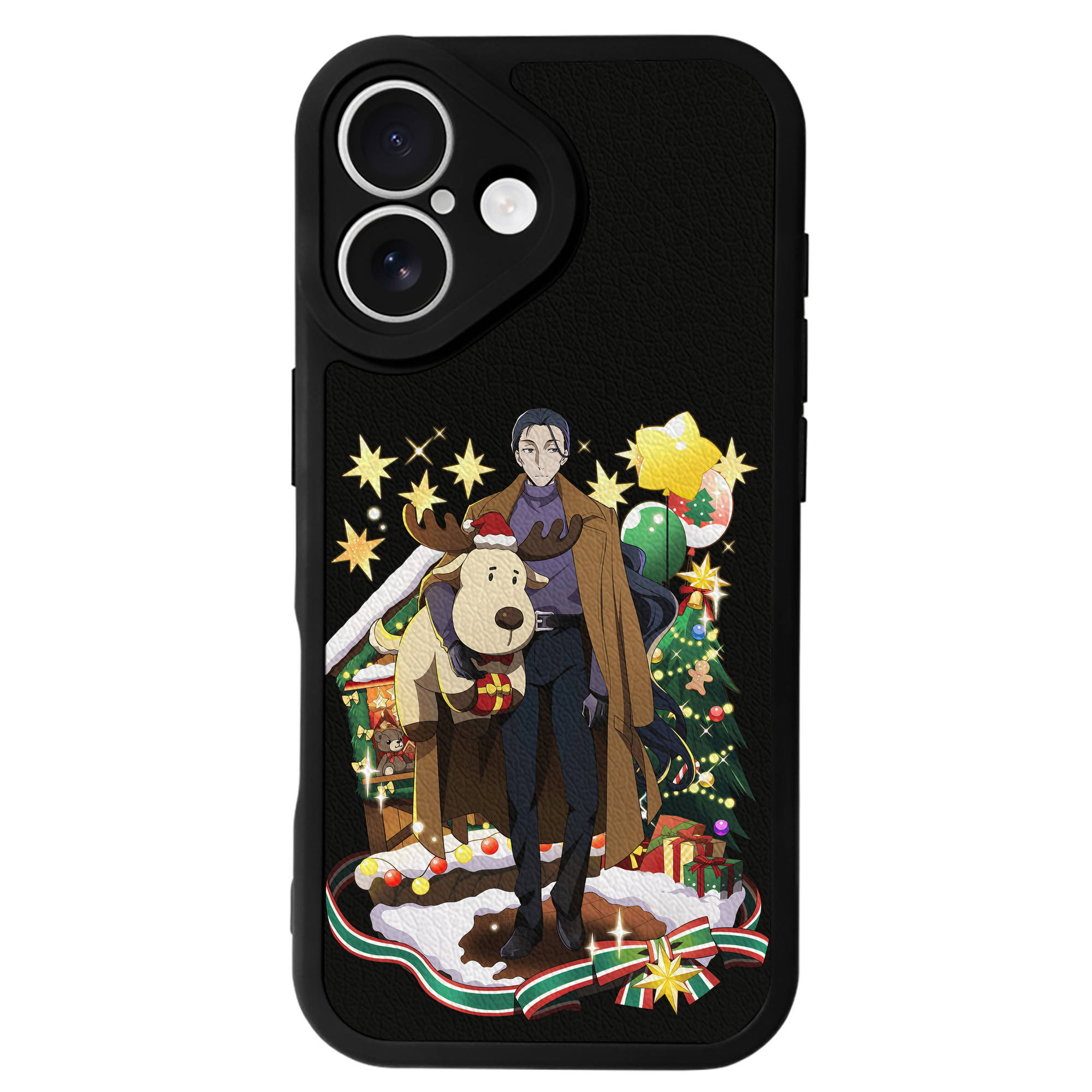 （画像用） 文豪ストレイドッグス Bungo Stray Dogs 【iPhone 16シリーズ対応】シリコンスマホケース（レザー調） 材質：シリコン
